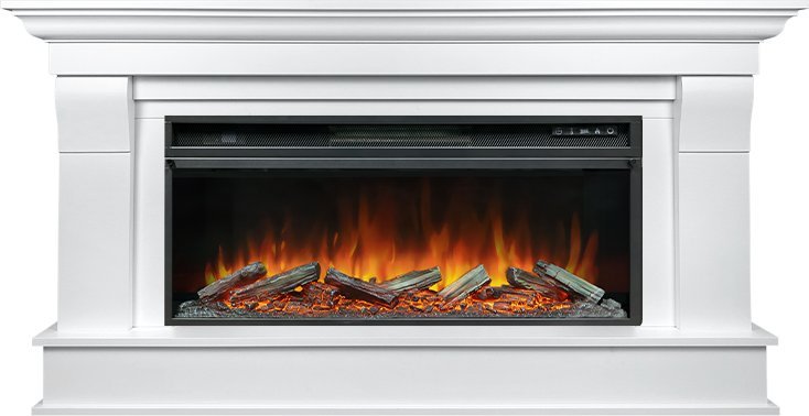 Каминокомплект Royal Flame Monaco 42 (Разборный) с очагом Vision 42 LOG LED белый — фото 1