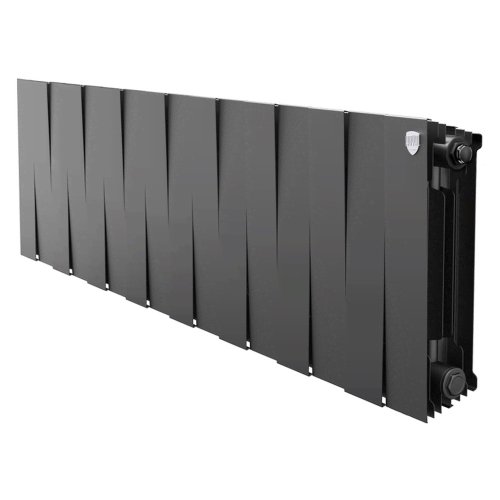 Биметаллический радиатор отопления Royal Thermo PianoForte 300 Черный 16 секций — фото 1