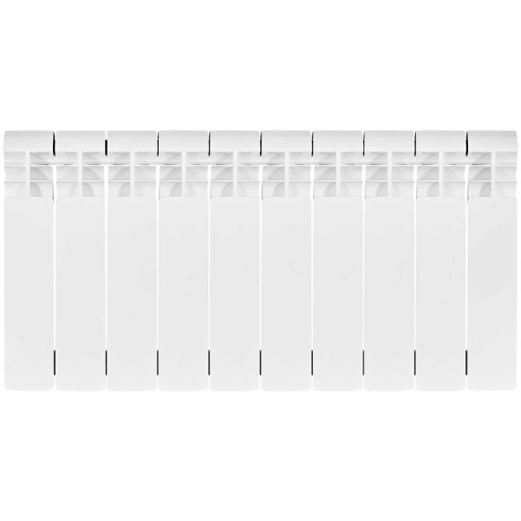 Изображение товара Биметаллический радиатор отопления Stout Vega 350 10 секций боковое подключение белый RAL 9016