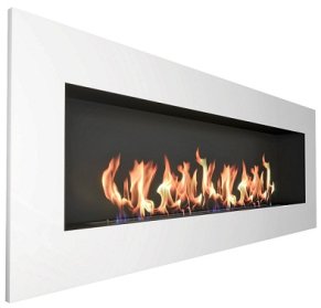 Биокамин Zefire Elliot 1800 c белой рамкой