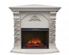 Каминокомплект RealFlame Athena Corner GR STD/EUG/25/25&#039;5 WT с очагом Sparta 25,5 LED