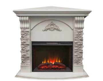 Каминокомплект RealFlame Athena Corner GR STD/EUG/25/25'5 WT с очагом Sparta 25,5 LED