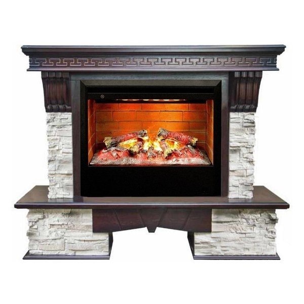 Каминокомплект RealFlame Rockland 26/HL AO с очагом 3D Helios 26 Каминокомплект RealFlame Rockland 26/HL AO с очагом 3D Helios 26