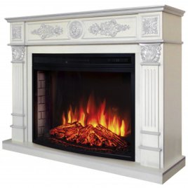 Каминокомплект RealFlame Leonardo 33 WT с очагом FireSpace 33 SIR