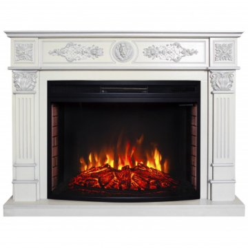 Каминокомплект RealFlame Leonardo 33 WT с очагом FireSpace 33 SIR