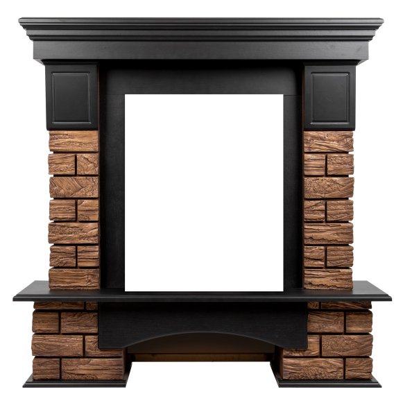 Изображение товара Портал для электрического камина Firelight Forte Wood Classic, венге, камень темный