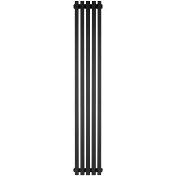 Стальной трубчатый радиатор Stout Tube QV40-1750-5 R Quadro RAL1T103S9005 черный матовый муар