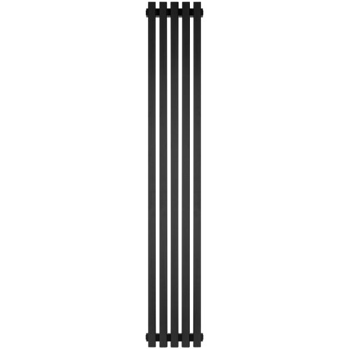Стальной трубчатый радиатор Stout Tube QV40-1750-5 R Quadro RAL1T103S9005 черный матовый муар — фото 1
