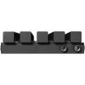 Стальной трубчатый радиатор Stout Tube QV40-1750-5 R Quadro RAL1T103S9005 черный матовый муар