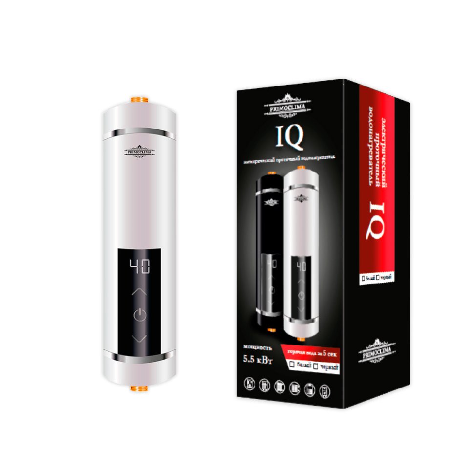Проточный электрический водонагреватель Primoclima IQ 5.5 кВт белый — фото 2