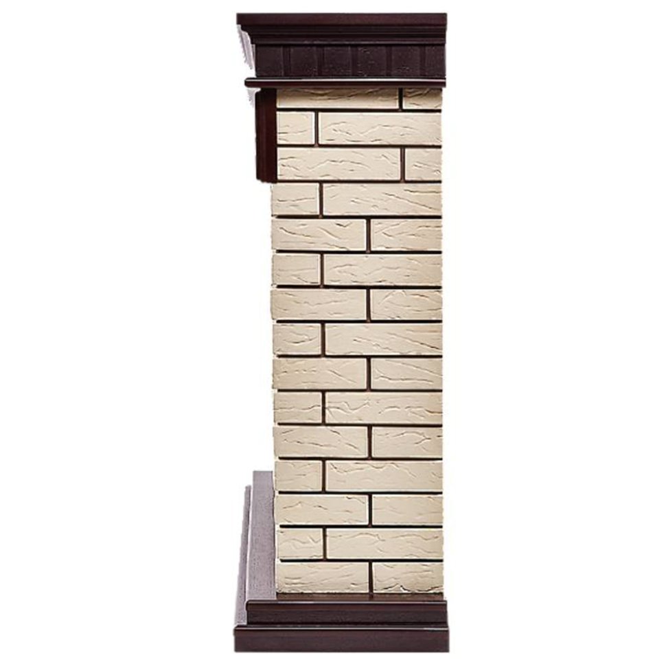 Каминокомплект Firelight Bricks 25 с очагом Electrolux EFP/P-2720RLS N камень бежевый/шпон темный дуб — фото 3