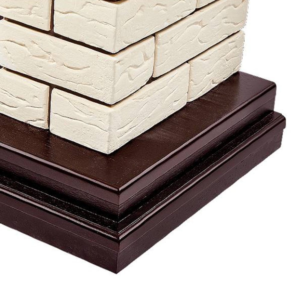 Каминокомплект Firelight Bricks 25 с очагом Electrolux EFP/P-2720RLS N камень бежевый/шпон темный дуб — фото 4