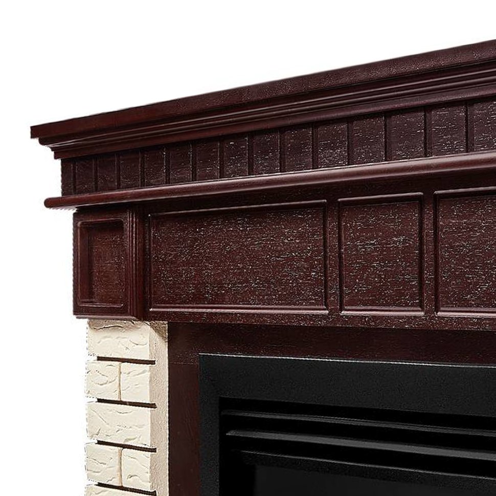 Каминокомплект Firelight Bricks 25 с очагом Electrolux EFP/P-2720RLS N камень бежевый/шпон темный дуб — фото 6