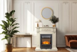 Каминокомплект Royal Flame Palermo SFT (Разборный) c очагом Aspen Black слоновая кость