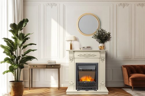Каминокомплект Royal Flame Palermo SFT (Разборный) c очагом Aspen Black слоновая кость — фото 3