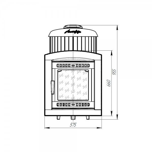 Печь банная PROMetall Атмосфера L в ламелях Россо Леванто наборный рисунок — фото 11