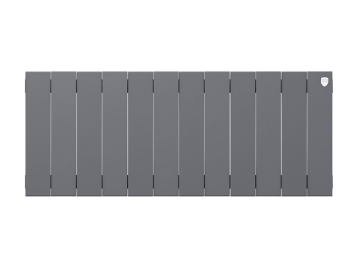 Биметаллический радиатор отопления Royal Thermo PianoForte 300 12 секций Silver Satin