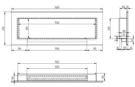 Биокамин Zefire Elliot 1800 белый со стемалитом