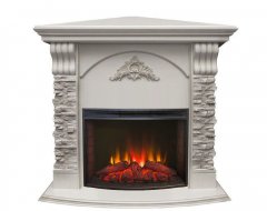 Каминокомплект RealFlame Athena Corner GR STD/EUG/25/25&#039;5 WT с очагом Evrika 25,5 LED