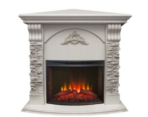 Каминокомплект RealFlame Athena Corner GR STD/EUG/25/25'5 WT с очагом Evrika 25,5 LED Каминокомплект RealFlame Athena Corner GR STD/EUG/25/25'5 WT с очагом Evrika 25,5 LED
