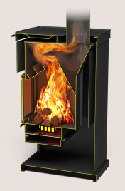 Печь-камин Теплодар ОВ-120
