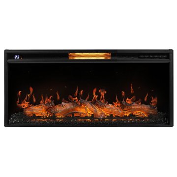 Каминокомплект Royal Thermo Aurora RTFP/P-AR40LS + портал Firelight Olympia 42/40/36 слоновая кость с патиной