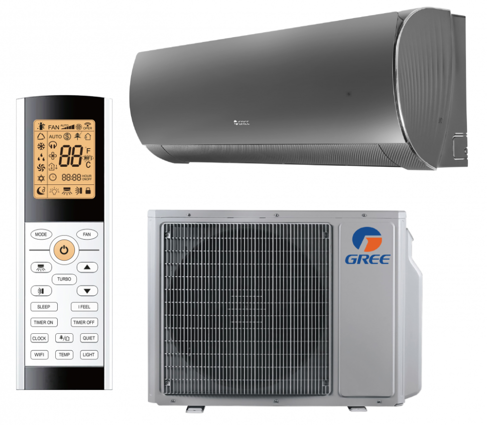 Сплит-система Gree GWH24ACE-K6DNA1I(LCLH) Lyra Inverter Black — фото 4
