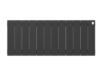 Биметаллический радиатор отопления Royal Thermo PianoForte 300 черный 12 секций