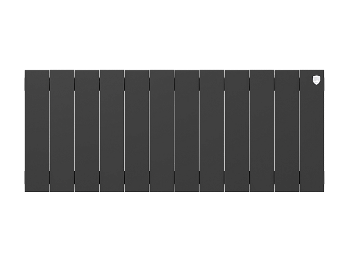 Биметаллический радиатор отопления Royal Thermo PianoForte 300 черный 12 секций — фото 1