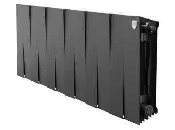 Биметаллический радиатор отопления Royal Thermo PianoForte 300 черный 12 секций