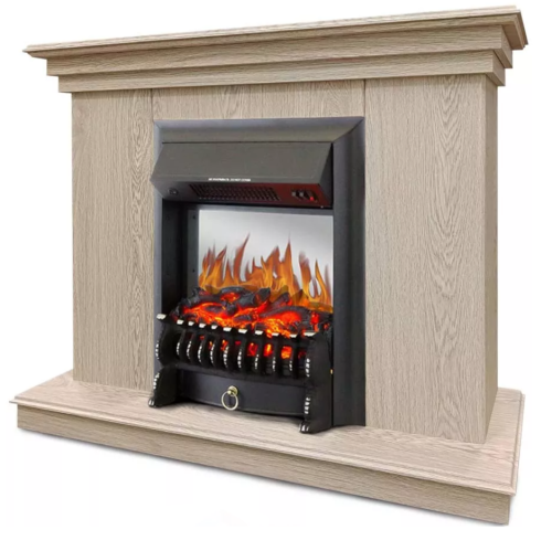 Каминокомплект Хорошие Камины Марс с очагом Royal Flame Fobos FX M Black сосна — фото 2