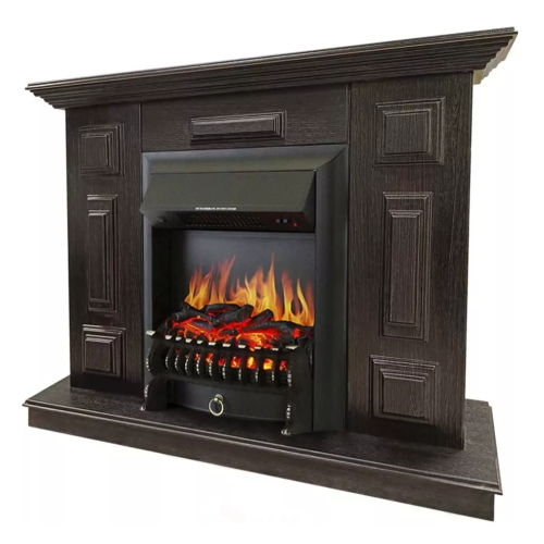 Каминокомплект Хорошие Камины Юпитер с очагом Royal Flame Fobos FX Black венге — фото 2