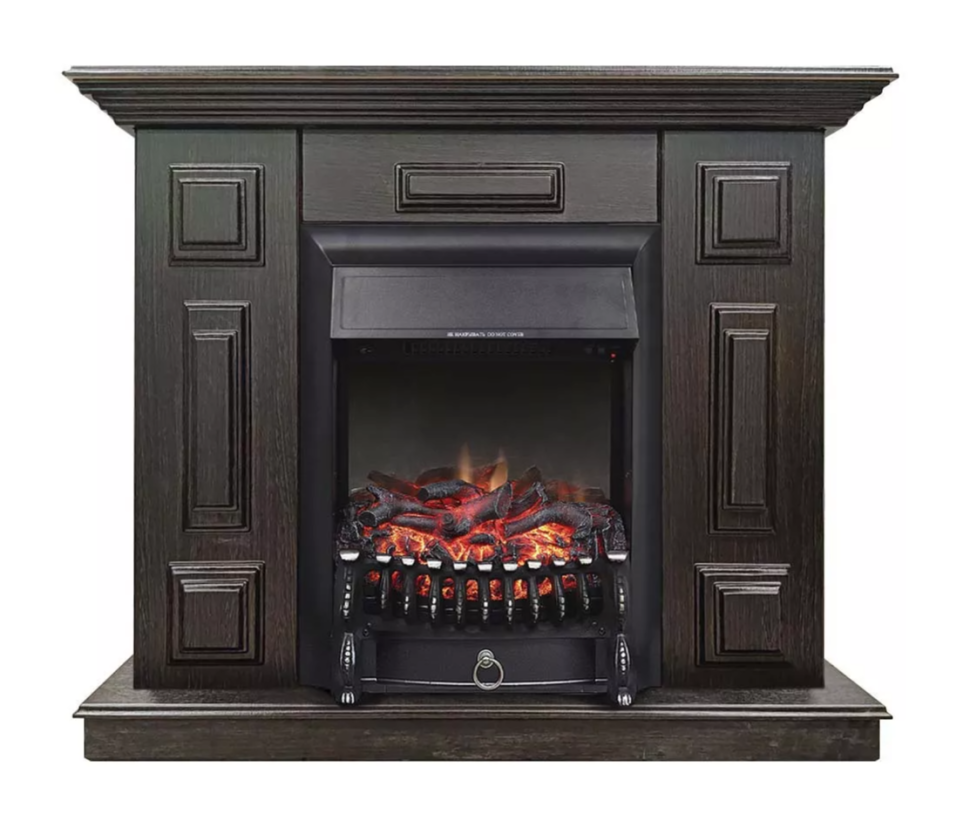 Каминокомплект Хорошие Камины Юпитер с очагом Royal Flame Fobos FX Black венге — фото 1