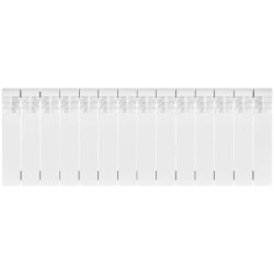 Биметаллический радиатор отопления Stout Vega 350 14 секций боковое подключение белый RAL 9016