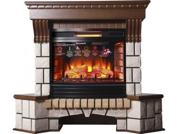 Изображение товара Каминокомплект Interflame Exter с очагом Panoramic 08 25 LED FX