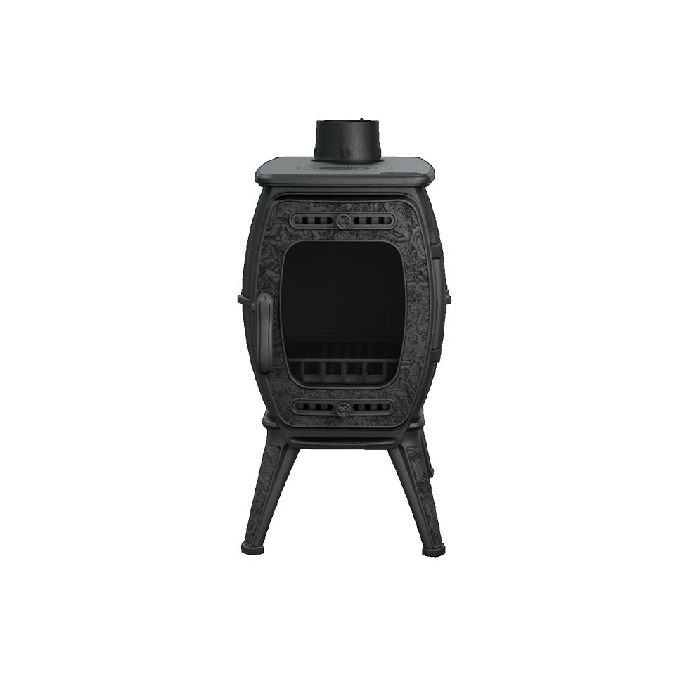 Печь-камин отопительно-варочная PROMetall Бахта-2 черная