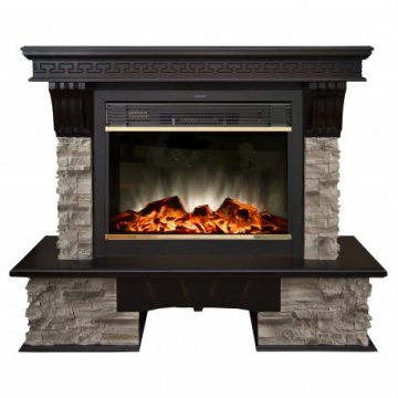 Каминокомплект RealFlame Rockland 26 с очагом MoonBlaze LUX Black/Brass