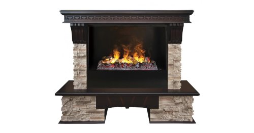 Каминокомплект RealFlame Rockland 26/HL AO с очагом 3D Cassette 630 + Black вставка Каминокомплект RealFlame Rockland 26/HL AO с очагом 3D Cassette 630 + Black вставка
