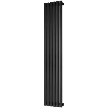 Стальной трубчатый радиатор Stout Tube QV40-1750-6 CU Quadro RAL1T103S9005 черный матовый муар