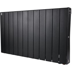 Биметаллический радиатор отопления Rifar Supremo Ventil SVR 500 12 секций нижнее правое подключение антрацит