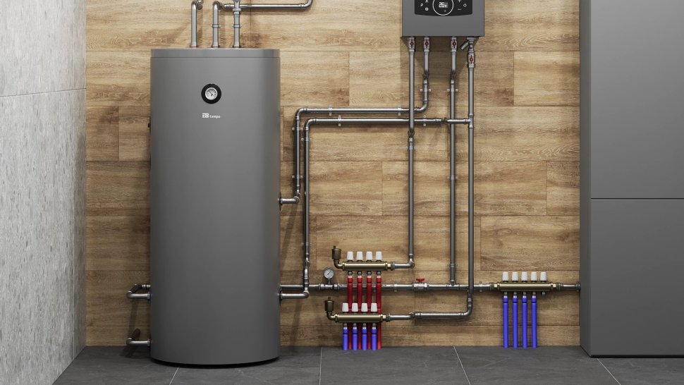 Бойлер косвенного нагрева E8 tempo ETS-200L серый