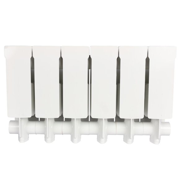 Радиатор алюминиевый Global VOX-R 200 6 секций боковое подключение белый RAL 9010