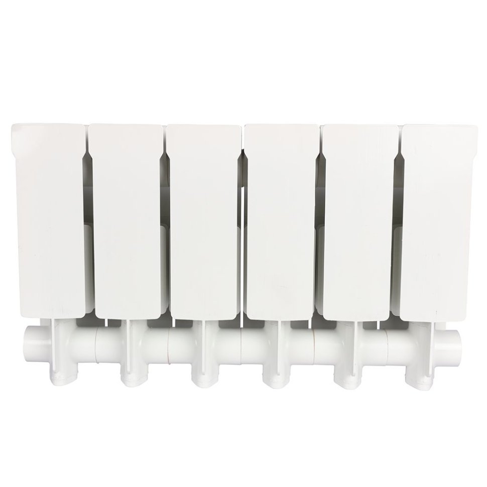 Радиатор алюминиевый Global VOX-R 200 6 секций боковое подключение белый RAL 9010