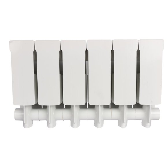 Радиатор алюминиевый Global VOX-R 200 6 секций боковое подключение белый RAL 9010