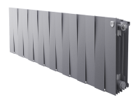 Биметаллический радиатор отопления Royal Thermo PianoForte 300 16 секций Silver Satin