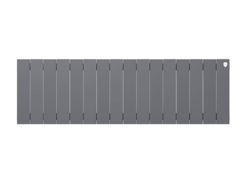 Биметаллический радиатор отопления Royal Thermo PianoForte 300 16 секций Silver Satin — фото 2