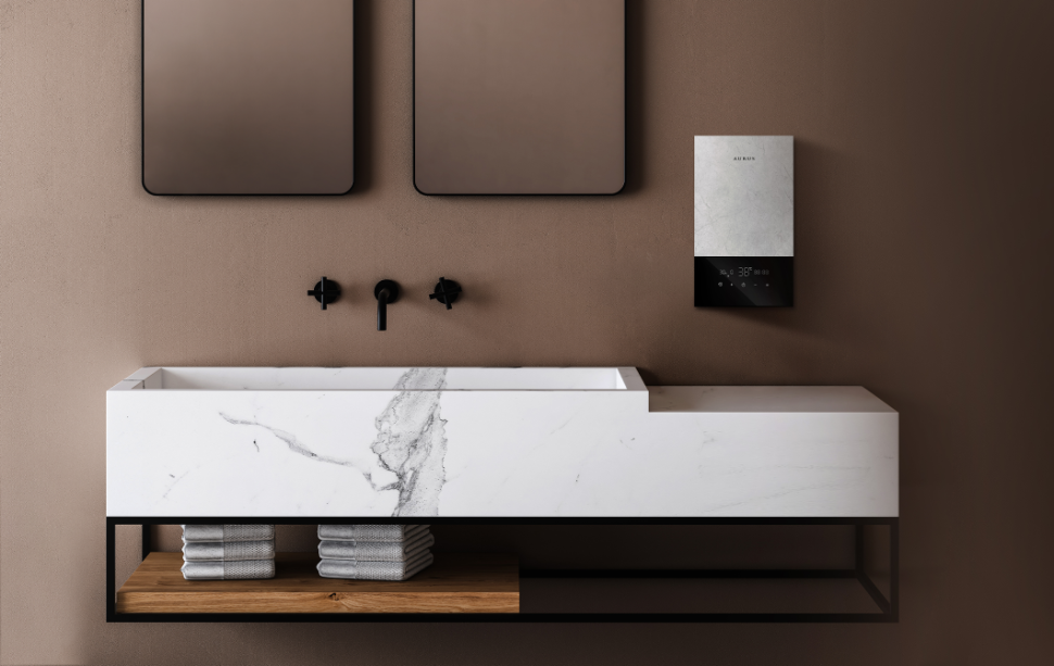 Проточный водонагреватель AURUS AWH I 8.8 IN White Marble