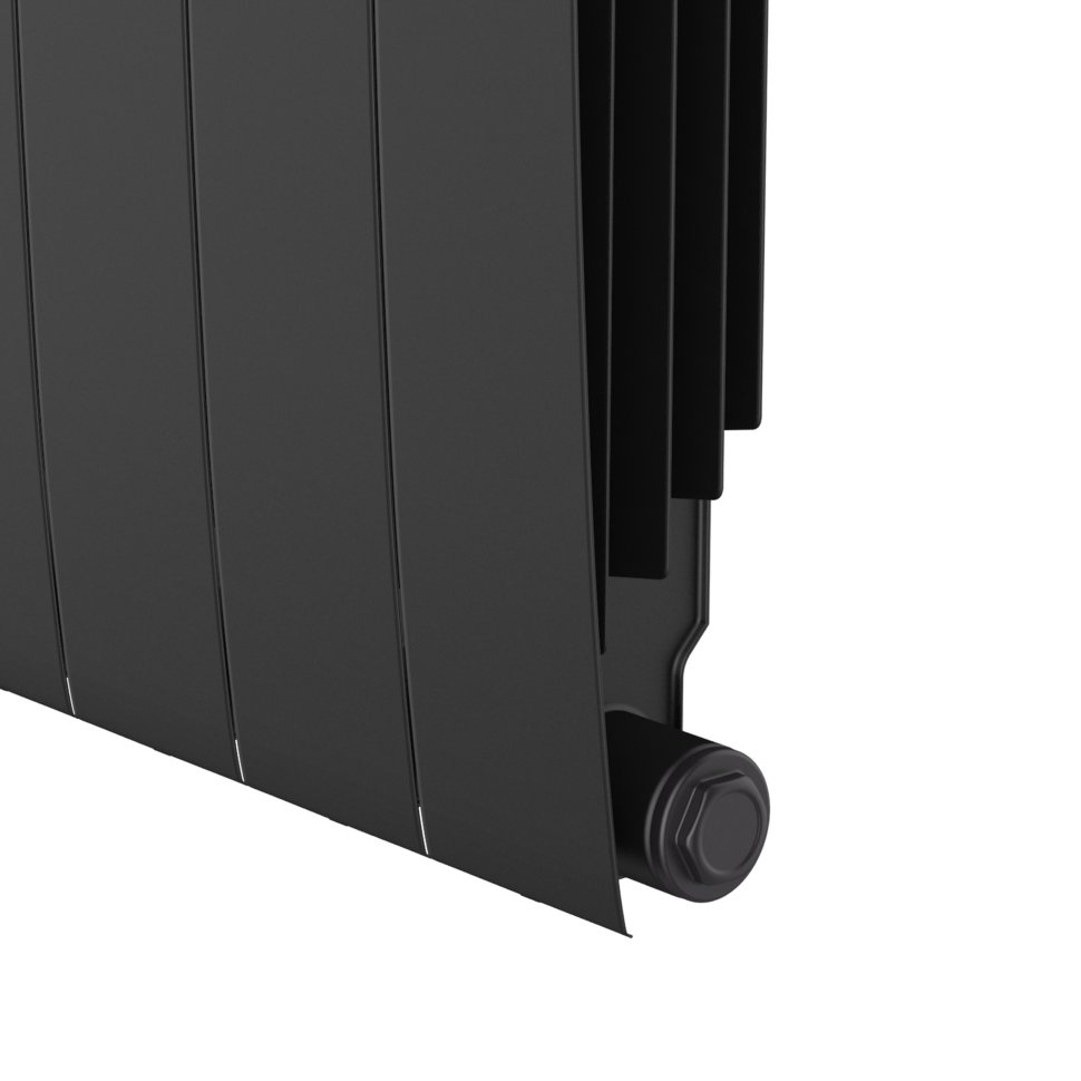 Биметаллический радиатор отопления Royal Thermo BiLiner 500 VR80 12 секций Noir Sable