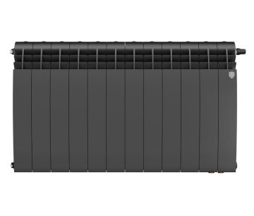 Биметаллический радиатор отопления Royal Thermo BiLiner 500 VR80 12 секций Noir Sable