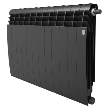 Биметаллический радиатор отопления Royal Thermo BiLiner 500 VR80 12 секций Noir Sable